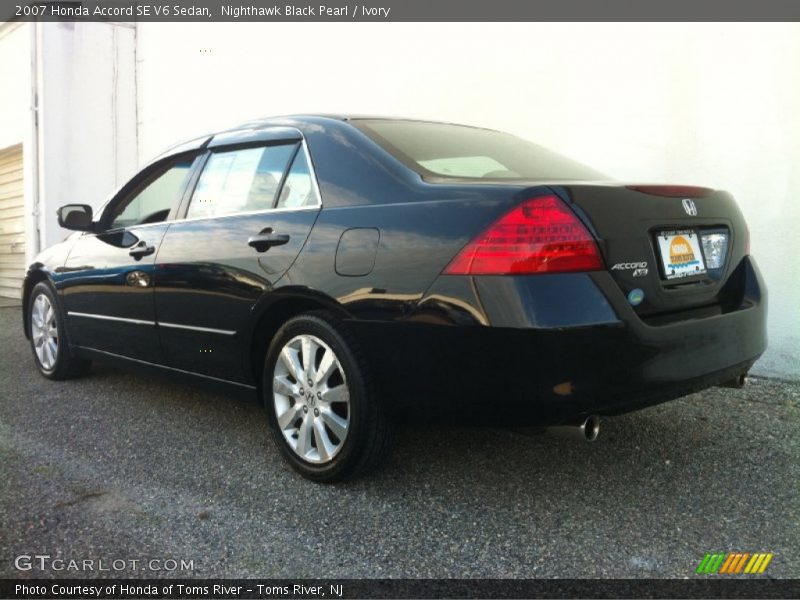 Nighthawk Black Pearl / Ivory 2007 Honda Accord SE V6 Sedan
