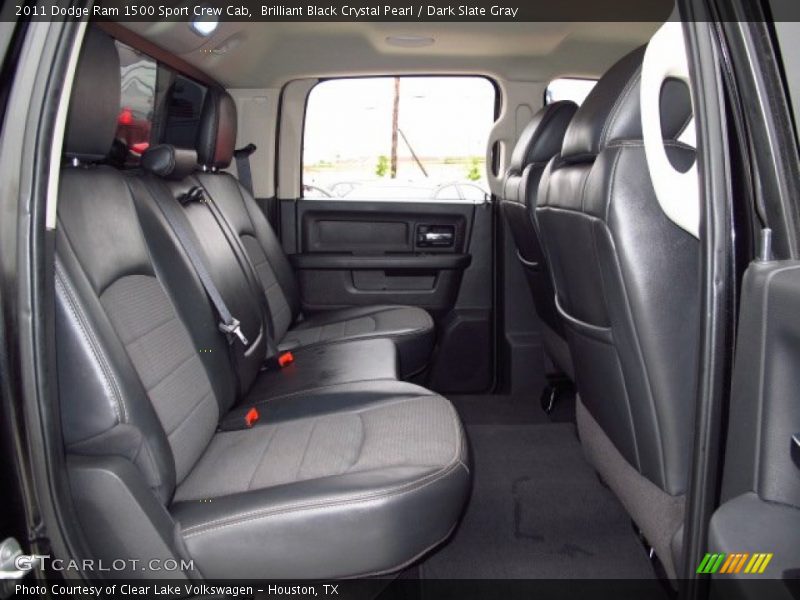 Brilliant Black Crystal Pearl / Dark Slate Gray 2011 Dodge Ram 1500 Sport Crew Cab