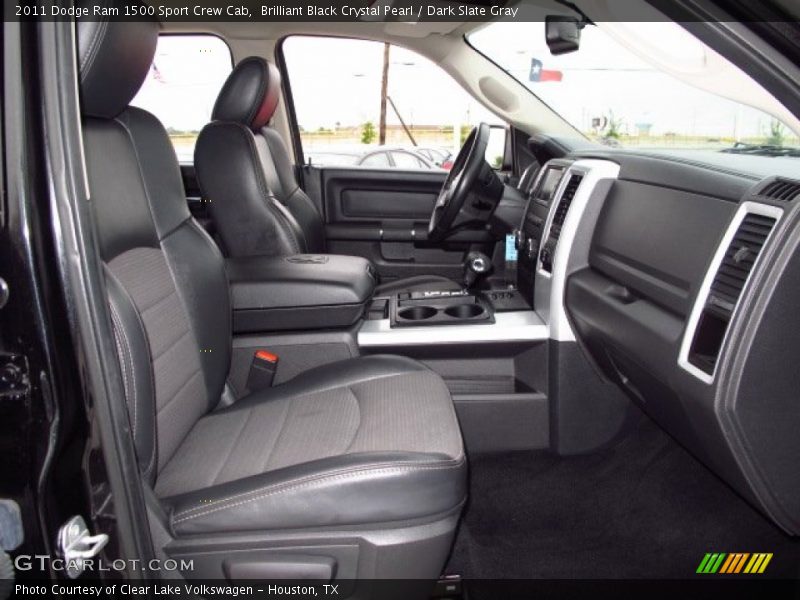 Brilliant Black Crystal Pearl / Dark Slate Gray 2011 Dodge Ram 1500 Sport Crew Cab