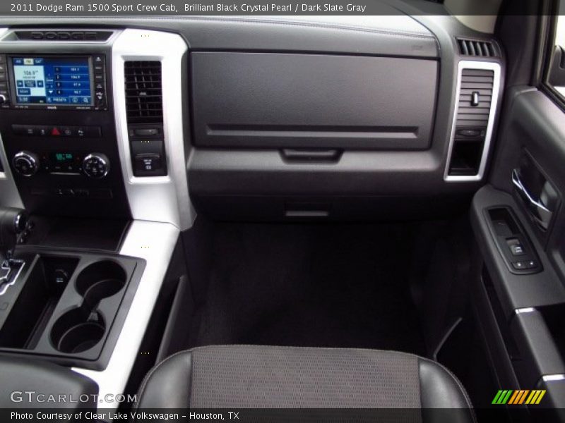 Brilliant Black Crystal Pearl / Dark Slate Gray 2011 Dodge Ram 1500 Sport Crew Cab