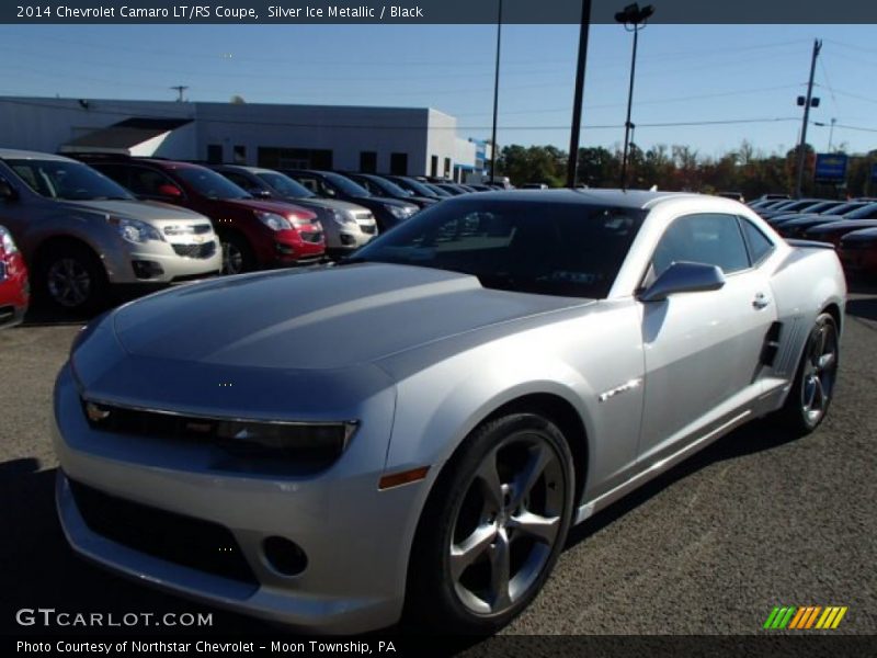 Silver Ice Metallic / Black 2014 Chevrolet Camaro LT/RS Coupe