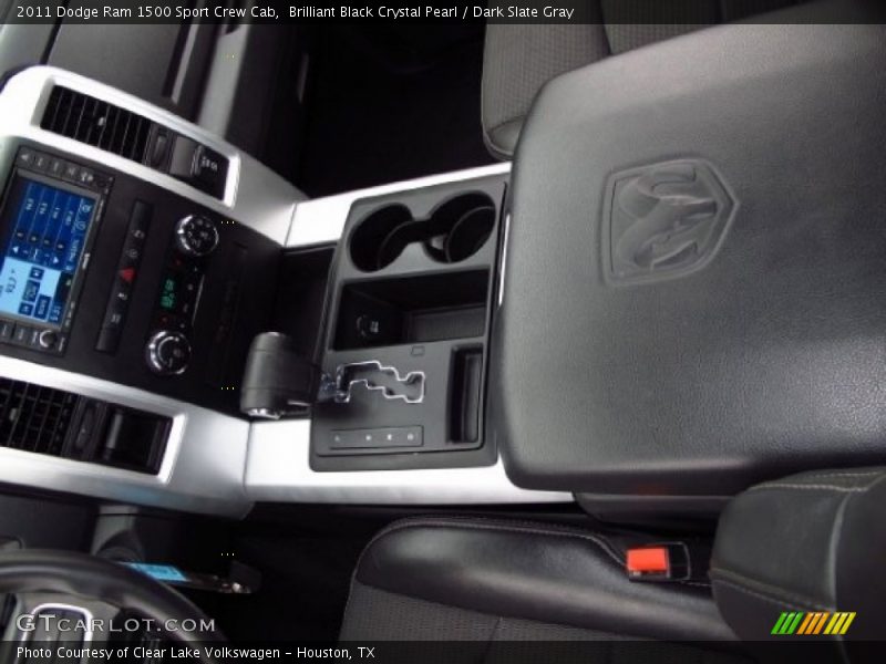 Brilliant Black Crystal Pearl / Dark Slate Gray 2011 Dodge Ram 1500 Sport Crew Cab
