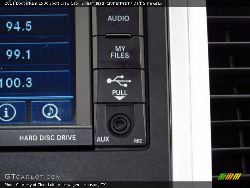 Brilliant Black Crystal Pearl / Dark Slate Gray 2011 Dodge Ram 1500 Sport Crew Cab