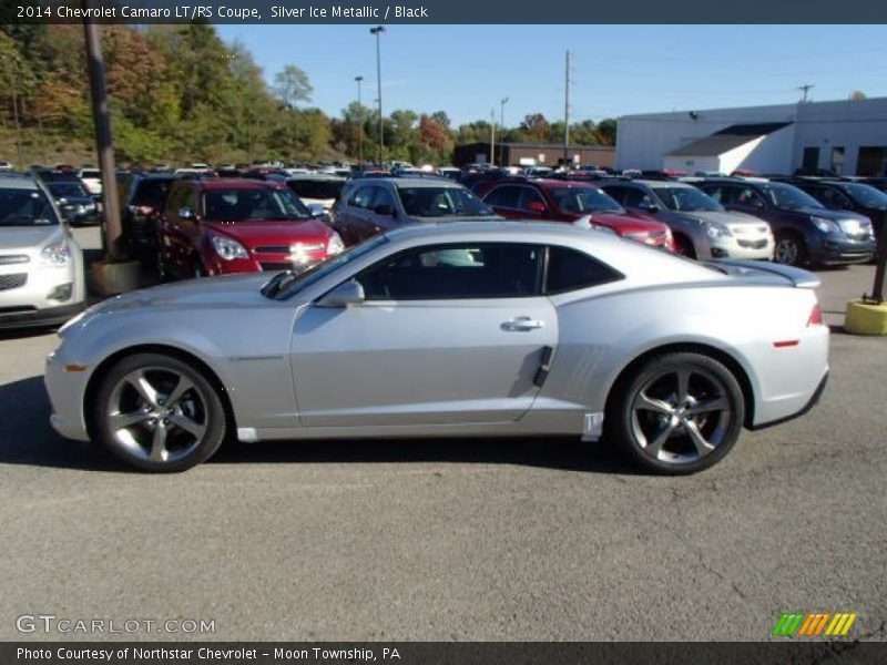 Silver Ice Metallic / Black 2014 Chevrolet Camaro LT/RS Coupe