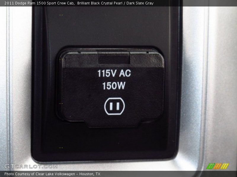 Brilliant Black Crystal Pearl / Dark Slate Gray 2011 Dodge Ram 1500 Sport Crew Cab