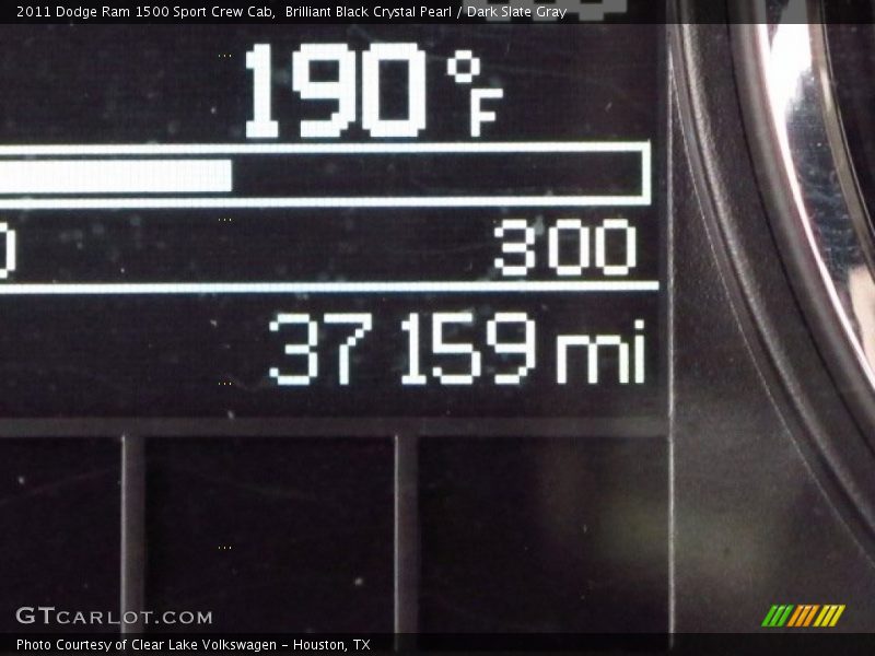 Brilliant Black Crystal Pearl / Dark Slate Gray 2011 Dodge Ram 1500 Sport Crew Cab