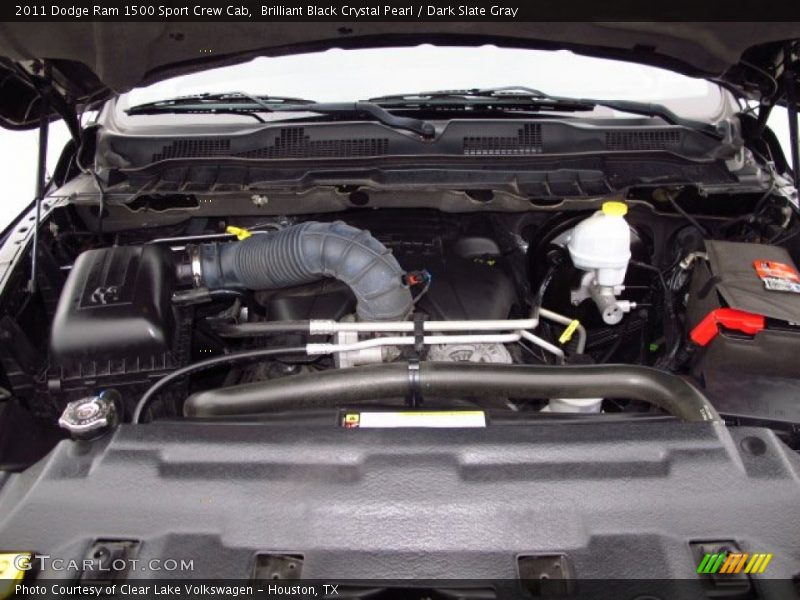 Brilliant Black Crystal Pearl / Dark Slate Gray 2011 Dodge Ram 1500 Sport Crew Cab