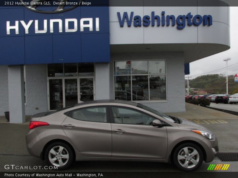 Desert Bronze / Beige 2012 Hyundai Elantra GLS