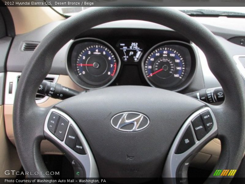 Desert Bronze / Beige 2012 Hyundai Elantra GLS