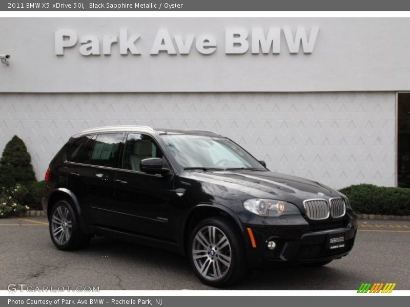 Black Sapphire Metallic / Oyster 2011 BMW X5 xDrive 50i