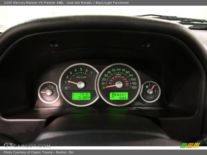 Gold Ash Metallic / Black/Light Parchment 2005 Mercury Mariner V6 Premier 4WD