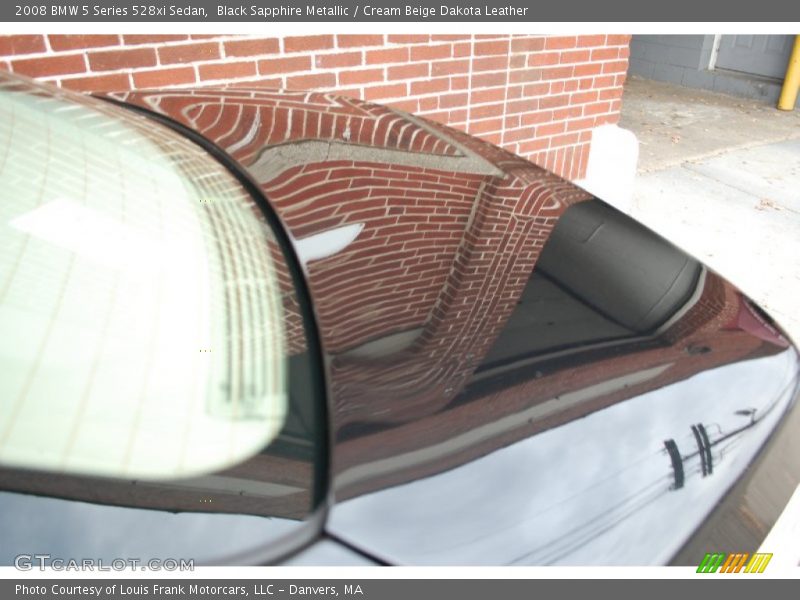 Black Sapphire Metallic / Cream Beige Dakota Leather 2008 BMW 5 Series 528xi Sedan
