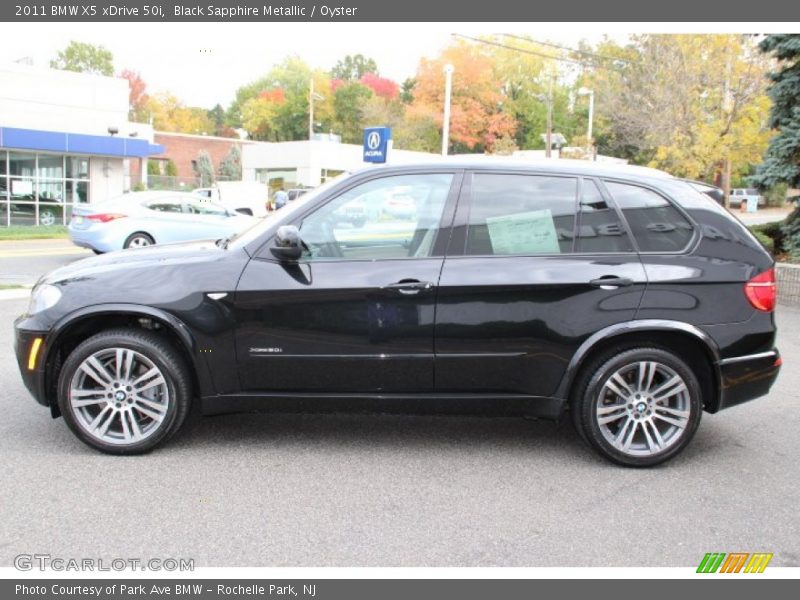 Black Sapphire Metallic / Oyster 2011 BMW X5 xDrive 50i
