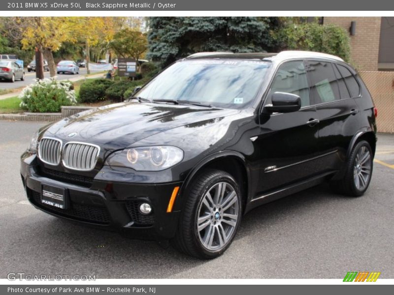 Black Sapphire Metallic / Oyster 2011 BMW X5 xDrive 50i