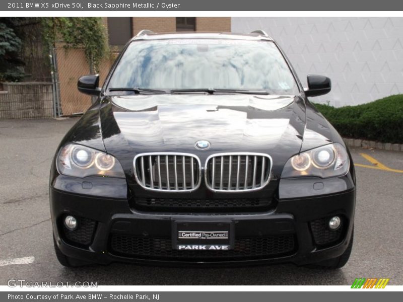 Black Sapphire Metallic / Oyster 2011 BMW X5 xDrive 50i