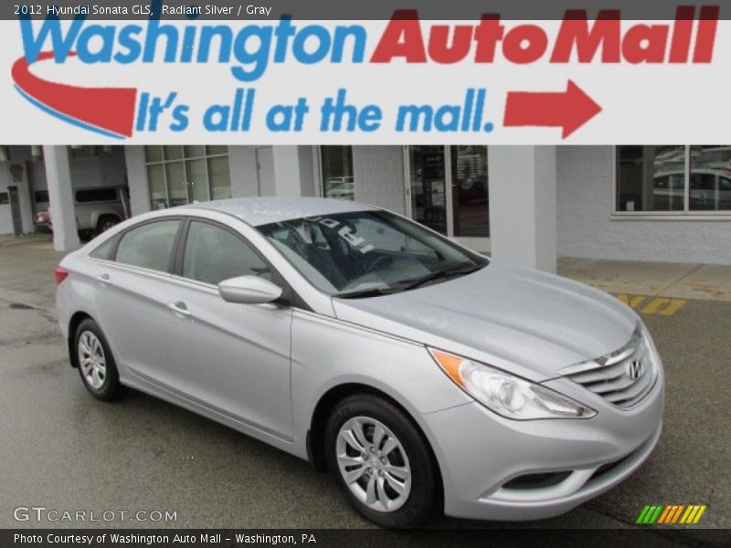 Radiant Silver / Gray 2012 Hyundai Sonata GLS