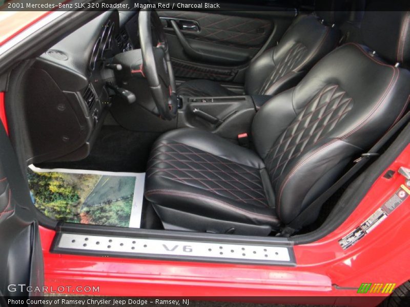 Magma Red / Charcoal Black 2001 Mercedes-Benz SLK 320 Roadster