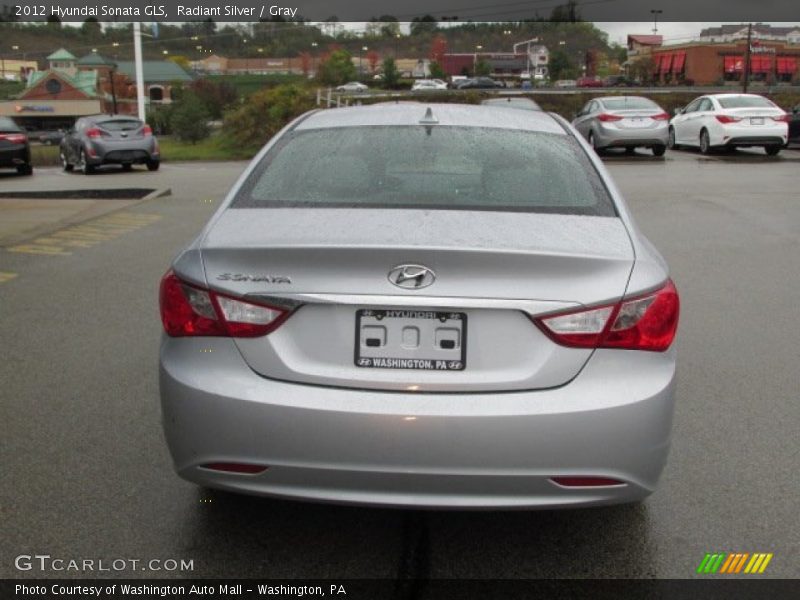 Radiant Silver / Gray 2012 Hyundai Sonata GLS