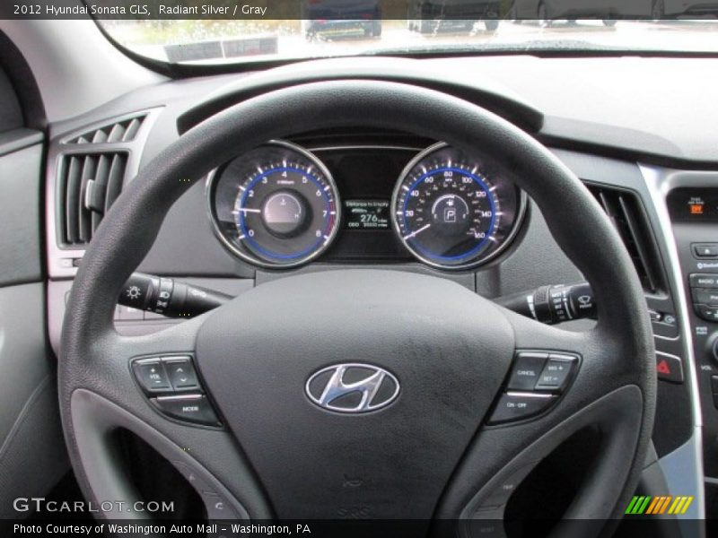 Radiant Silver / Gray 2012 Hyundai Sonata GLS