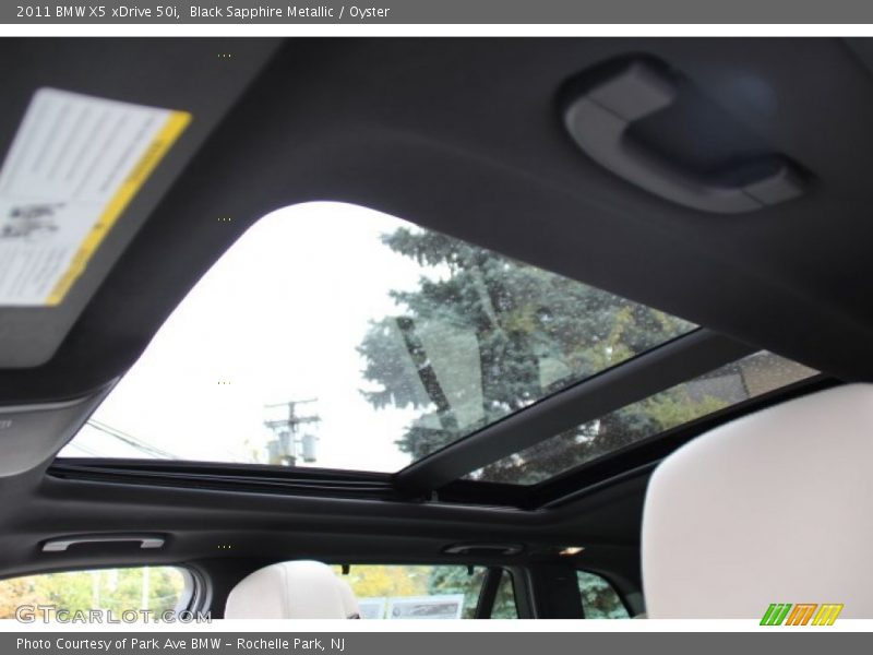 Black Sapphire Metallic / Oyster 2011 BMW X5 xDrive 50i