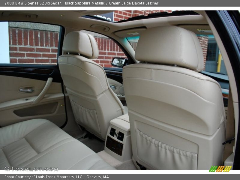 Black Sapphire Metallic / Cream Beige Dakota Leather 2008 BMW 5 Series 528xi Sedan
