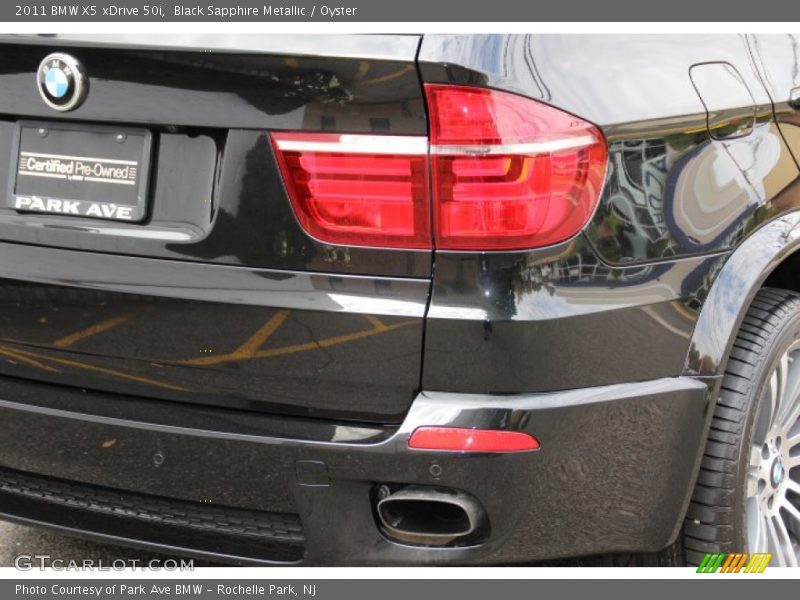 Black Sapphire Metallic / Oyster 2011 BMW X5 xDrive 50i