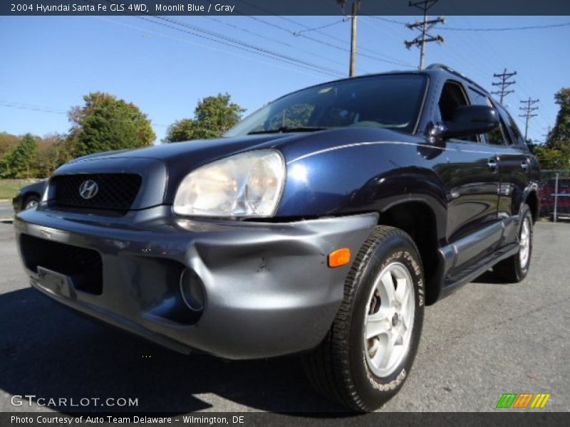 Moonlit Blue / Gray 2004 Hyundai Santa Fe GLS 4WD
