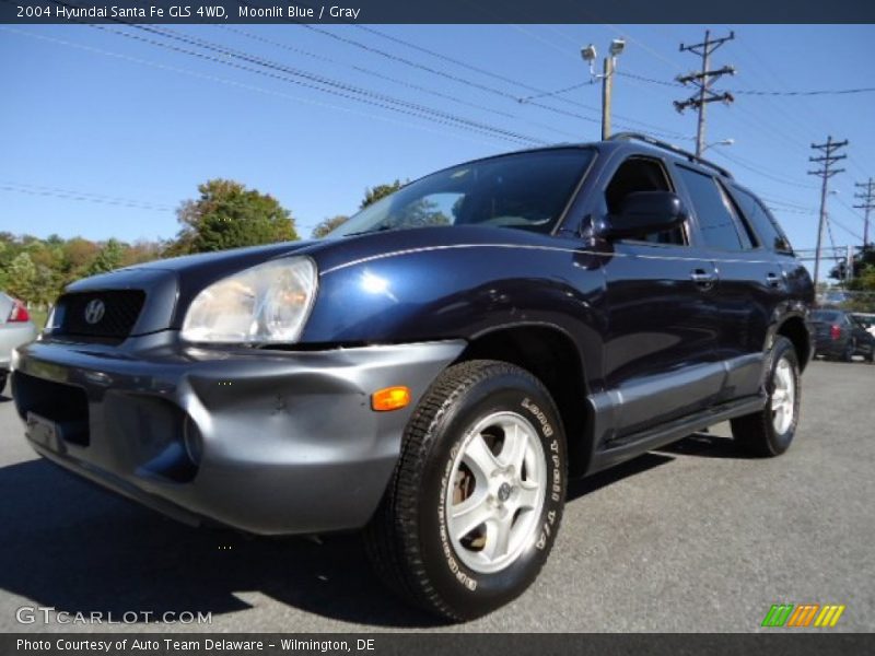 Moonlit Blue / Gray 2004 Hyundai Santa Fe GLS 4WD