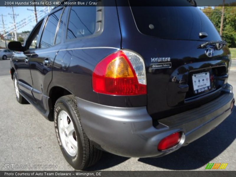 Moonlit Blue / Gray 2004 Hyundai Santa Fe GLS 4WD