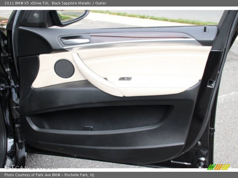 Black Sapphire Metallic / Oyster 2011 BMW X5 xDrive 50i