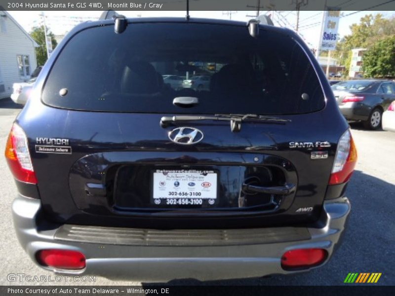 Moonlit Blue / Gray 2004 Hyundai Santa Fe GLS 4WD