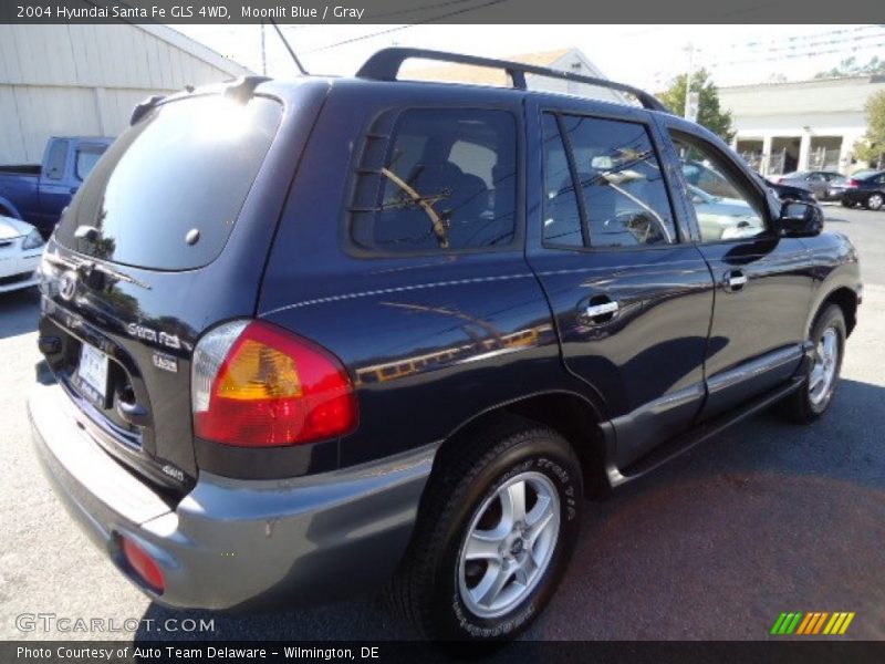 Moonlit Blue / Gray 2004 Hyundai Santa Fe GLS 4WD