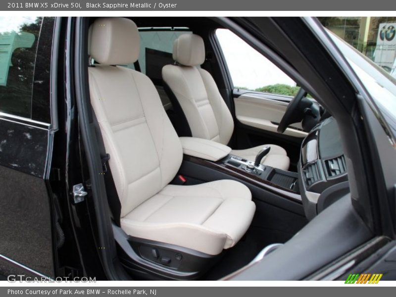 Black Sapphire Metallic / Oyster 2011 BMW X5 xDrive 50i