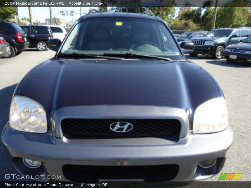 Moonlit Blue / Gray 2004 Hyundai Santa Fe GLS 4WD