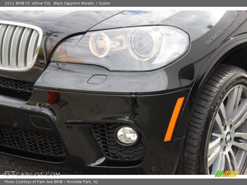 Black Sapphire Metallic / Oyster 2011 BMW X5 xDrive 50i