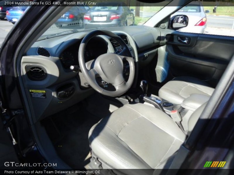Moonlit Blue / Gray 2004 Hyundai Santa Fe GLS 4WD