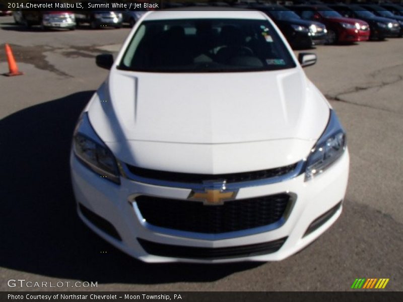 Summit White / Jet Black 2014 Chevrolet Malibu LS