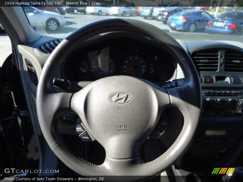 Moonlit Blue / Gray 2004 Hyundai Santa Fe GLS 4WD