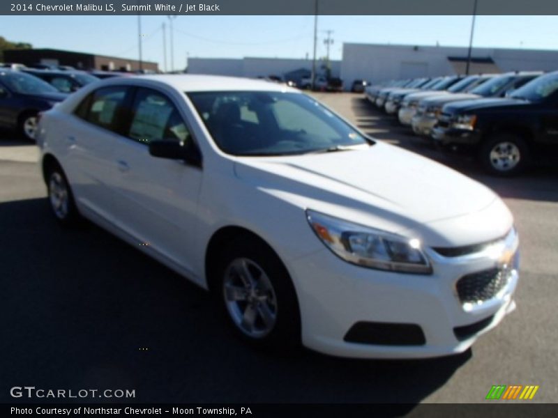 Summit White / Jet Black 2014 Chevrolet Malibu LS