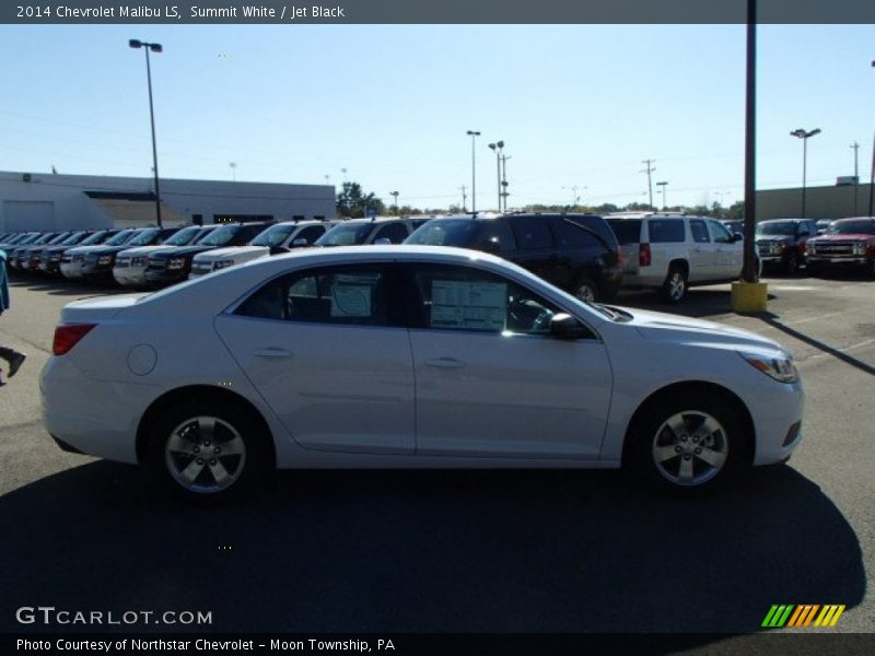 Summit White / Jet Black 2014 Chevrolet Malibu LS