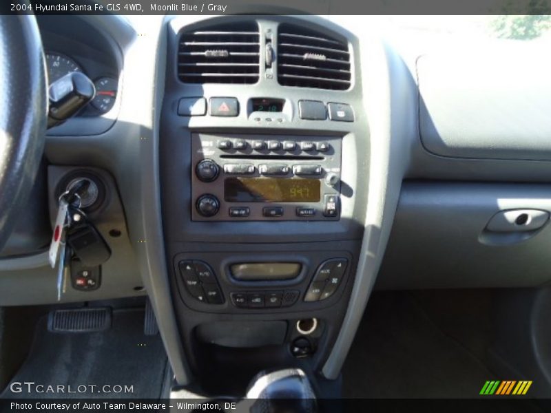 Moonlit Blue / Gray 2004 Hyundai Santa Fe GLS 4WD
