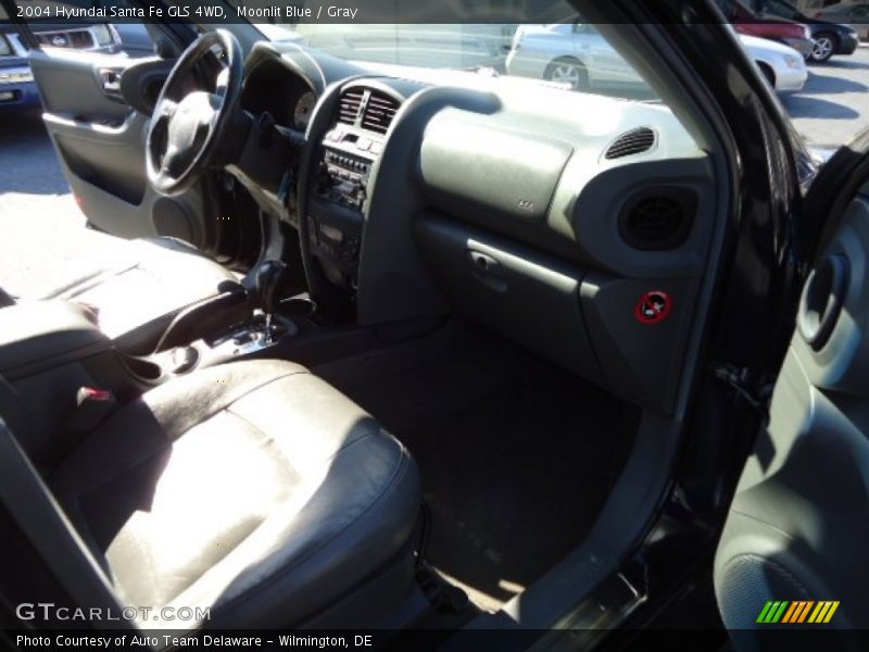 Moonlit Blue / Gray 2004 Hyundai Santa Fe GLS 4WD