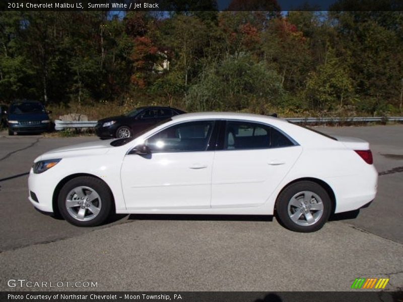 Summit White / Jet Black 2014 Chevrolet Malibu LS