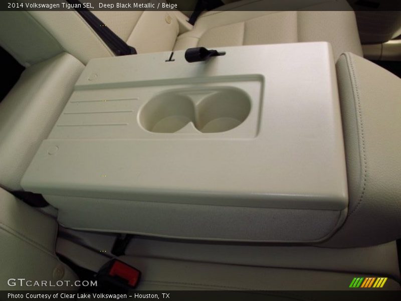 Deep Black Metallic / Beige 2014 Volkswagen Tiguan SEL