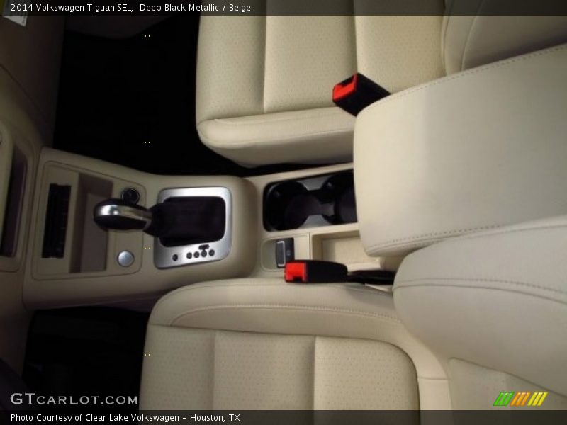 Deep Black Metallic / Beige 2014 Volkswagen Tiguan SEL