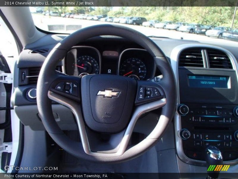 Summit White / Jet Black 2014 Chevrolet Malibu LS