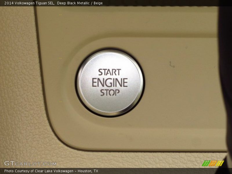 Deep Black Metallic / Beige 2014 Volkswagen Tiguan SEL
