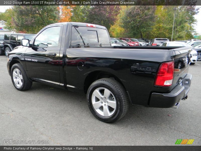 Black / Dark Slate Gray/Medium Graystone 2012 Dodge Ram 1500 ST Regular Cab 4x4