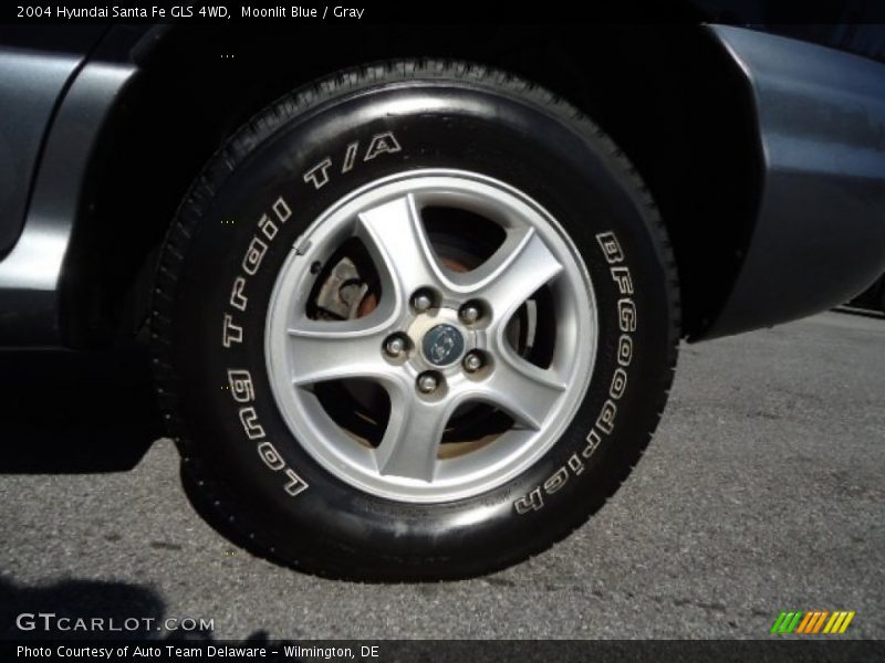 Moonlit Blue / Gray 2004 Hyundai Santa Fe GLS 4WD