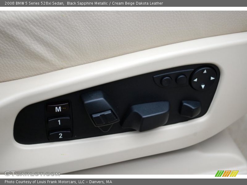 Black Sapphire Metallic / Cream Beige Dakota Leather 2008 BMW 5 Series 528xi Sedan